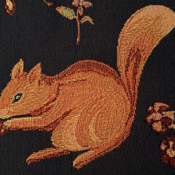 NWT Signare Squirrel Oak Tapestry Pillow Cover 18x18 | Double-Sided - Picture 2 of 4